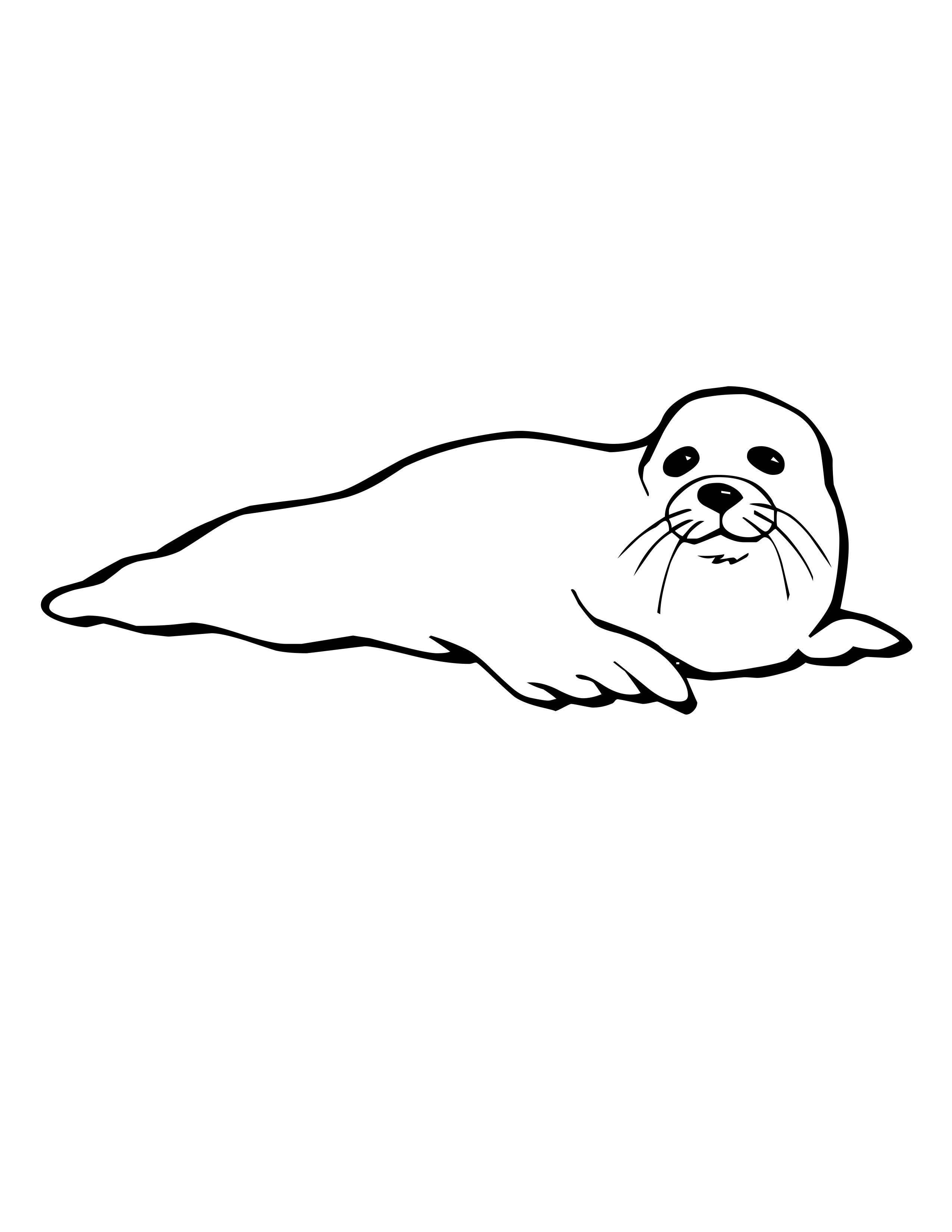 ocean seals coloring pages - photo #19